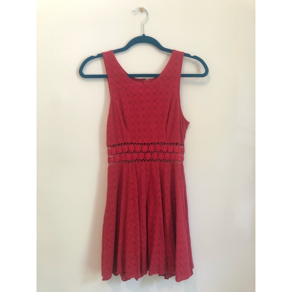 Red summer dress